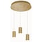 Afx Tyke 3 Light Round Pendant, Medium Base 120V, Satin Brass TYKP04MBSBRND3 - alternate 1